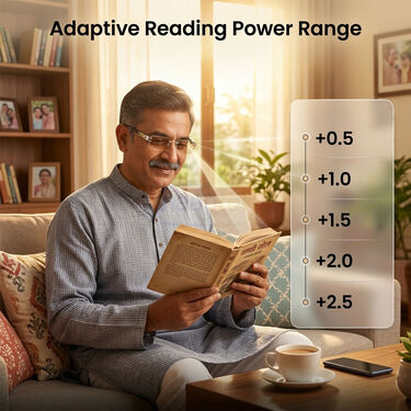 Rimless Adaptive Power Reading Glasses Buy 1 Get 3 Free (4ORG23)