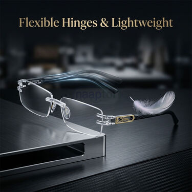 Rimless Adaptive Power Reading Glasses Buy 1 Get 3 Free (4ORG23)