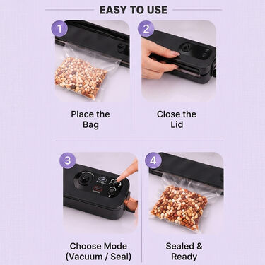Vacuum Sealer Machine With 10 Bags (PD55)