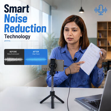 Type C Jack Collar Mic With Clip Noise Cancelling Mini Microphone (MNM)