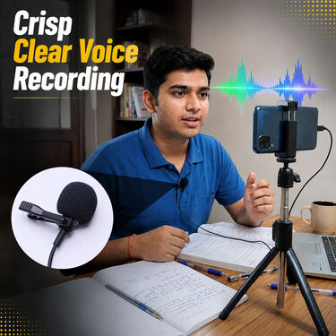 Type C Jack Collar Mic With Clip Noise Cancelling Mini Microphone (MNM)
