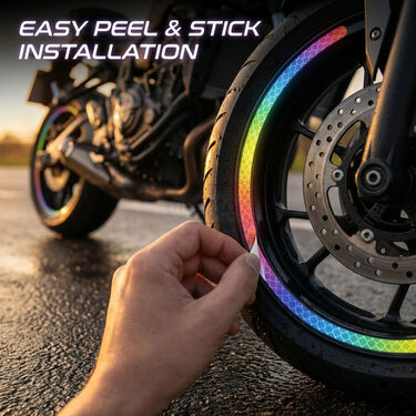 Colorful Tyre Reflectors For Car & Bike Pack of 10 (CTR4)