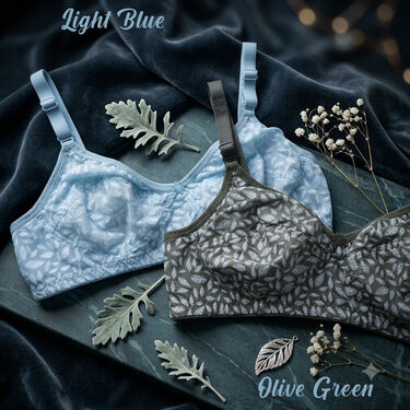 Pack of 6 Full Coverage Daily Wear Printed Pure Cotton Non Padded Non Wired Bra (6PBR4)