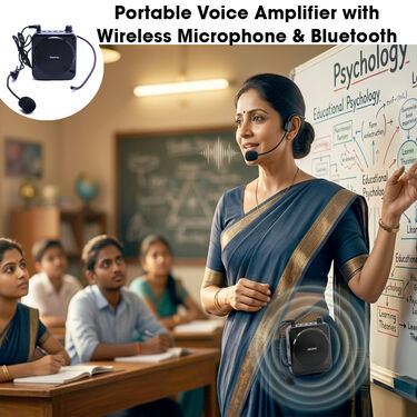 Portable Voice Amplifier With Wireless Microphone And Bluetooth (PMBT1)