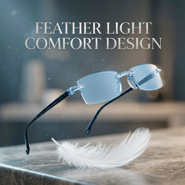 Rimless Coloured Adaptive Power Reading Glasses Buy 1 Get 3 Free (4OC3RG1)
