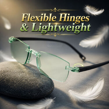Rimless Colored Bifocal Adaptive Power Reading Glasses Buy 1 Get 2 Free (3BOC4RG1)