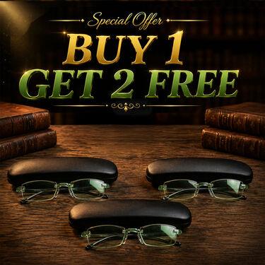 Rimless Colored Bifocal Adaptive Power Reading Glasses Buy 1 Get 2 Free (3BOC4RG1)