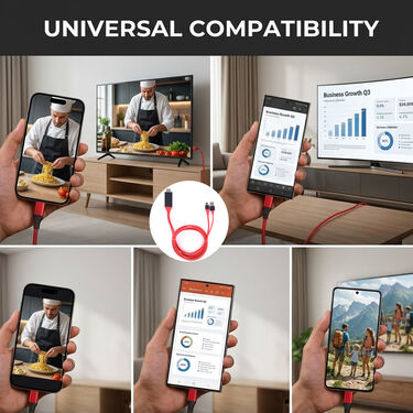 USB-C Type C to HDMI USB A HD TV Cable (CDC32)