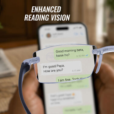 Rimless Adaptive Power Reading Glasses Buy 1 Get 2 Free (3ORG33)