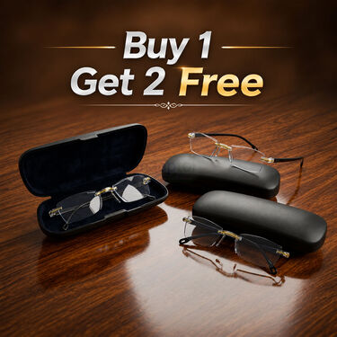 Rimless Adaptive Power Reading Glasses Buy 1 Get 2 Free (3ORG33)