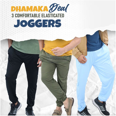 Pack Of 3 Mens Comfortable Joggers (3SPT7)