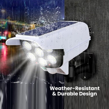 Security Camera-Shaped Motion Sensor Powerful Solar Outdoor Lamp (D35)