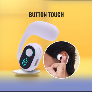 Clip On Wireless Bluetooth Calling Earphone With Display (WSBD)