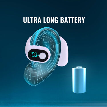 Clip On Wireless Bluetooth Calling Earphone With Display (WSBD)